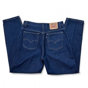 Vintage Levi's 550 Relaxed Fit Tapered Leg Denim Jeans USA 14 Miss Women's 32x31